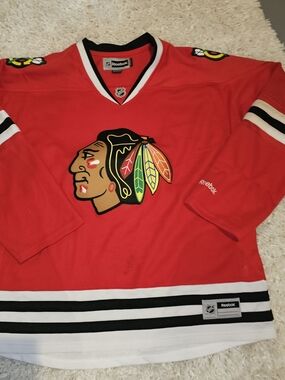 Reebok Chicago Blackhawks Red NHL Hockey Jersey